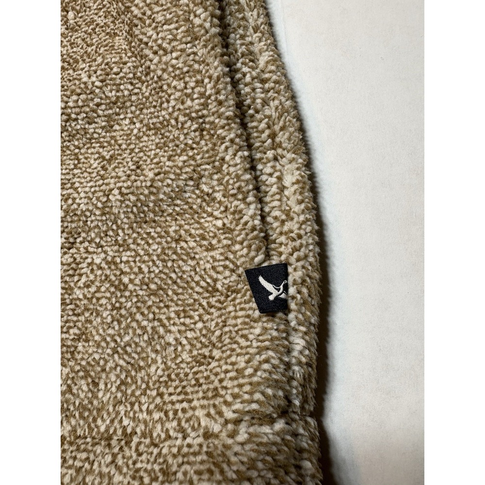 Eddie Bauer Womens Pullover Sweater Large Beige Button Neck NWT Cozy - Picture 6 of 14